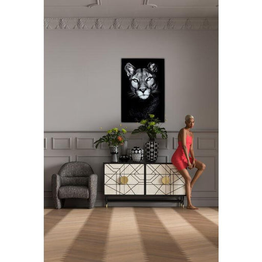 Wall Art - Kare Design - Glass Picture Cat Girl 80x120cm - Rapport Furniture