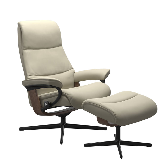 Stressless® View (S) Cross Chair with Ottoman