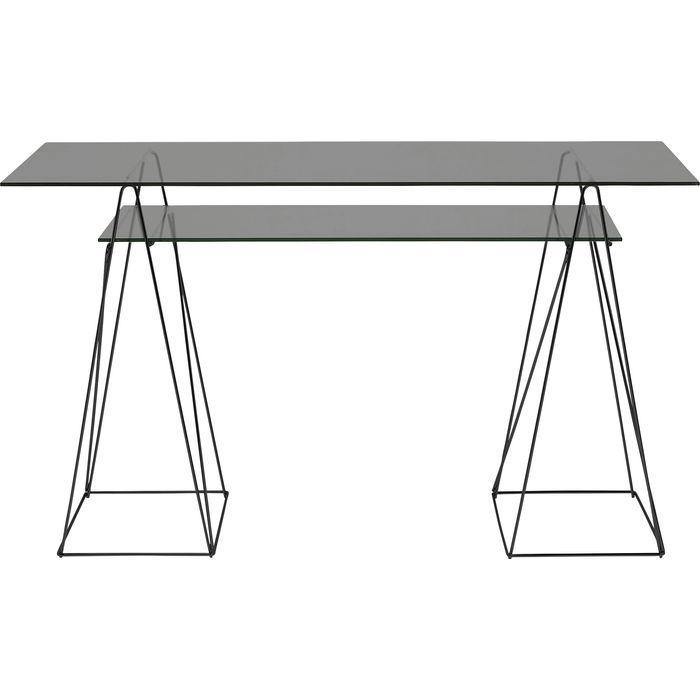 Tables - Kare Design - Glas Set Polar 8mm Tempered Glas Smoke 130x65 - Rapport Furniture