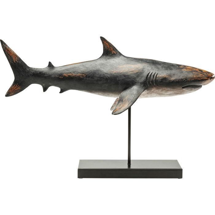 Sculptures Home Decor Deco Figurine Shark Base 59cm