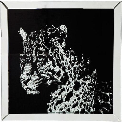 Home Decor Wall Art Picture Frame Mirror Leopard 80x80cm