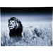 Home Decor Wall Art Picture Glass Lion King Standing 160x120cm