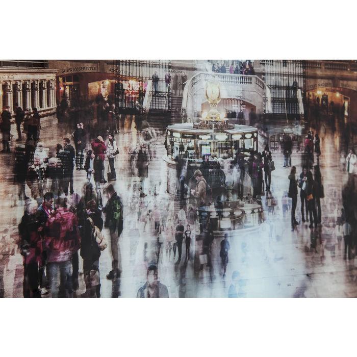 Home Decor Wall Art Picture Glass Grand Central Station 160x120cm