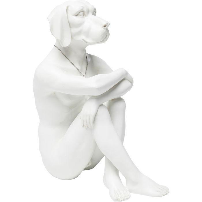 Sculptures Home Decor Deco Figurine Gangster Dog Cream