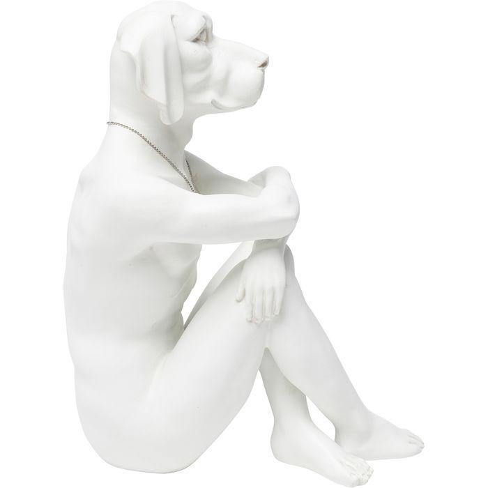 Sculptures Home Decor Deco Figurine Gangster Dog Cream