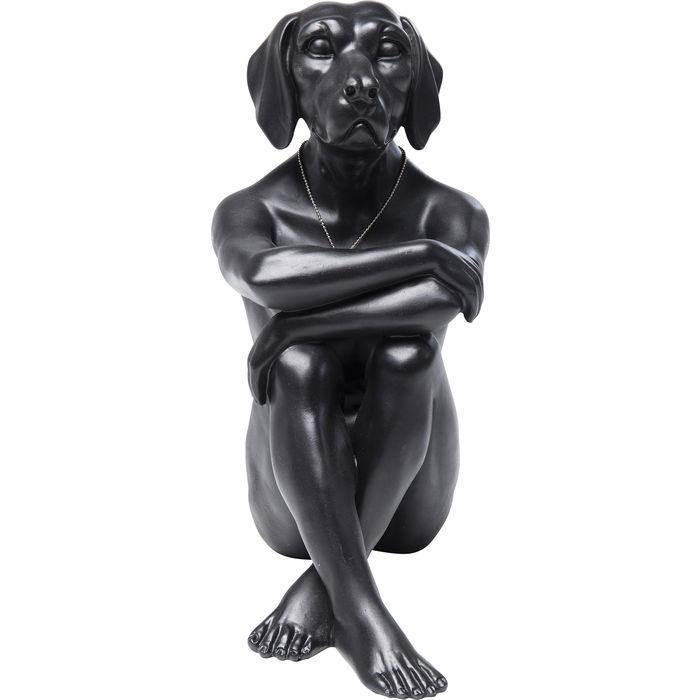 Sculptures Home Decor Deco Figurine Gangster Dog Black