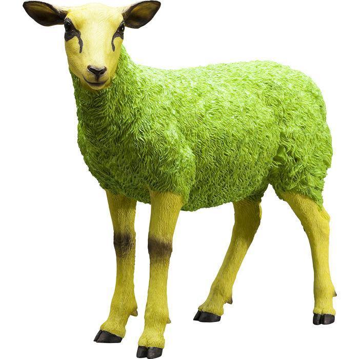 Sculptures Home Decor Deco Figurine Sheep Colore Green