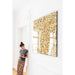 home Decor Wall Art Deco Frame Gold Flower 120x120cm
