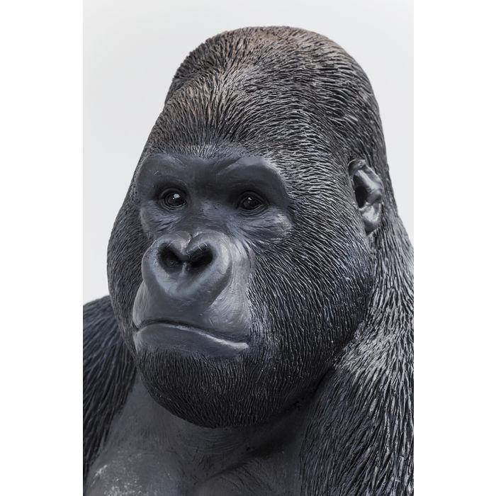 Kare Design  Deco Figure Monkey Gorilla Side XL Silver Matt