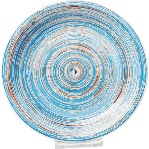 Kitchen Tableware Plate Swirl Blue Ø27cm