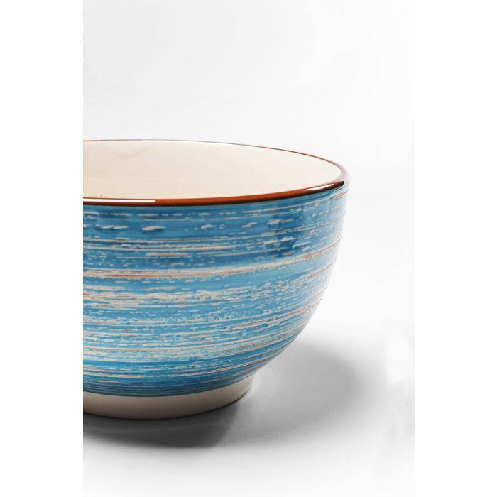 Kitchen Tableware Cereal Bowl Swirl Blue Ø14cm