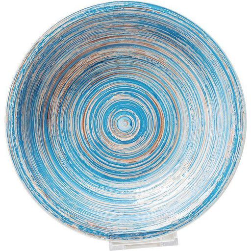Kitchen Tableware Plate Deep Swirl Blue Ø21cm