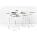 Living Room Furniture Tables Table Polar Chrome 8 mm tempered glass