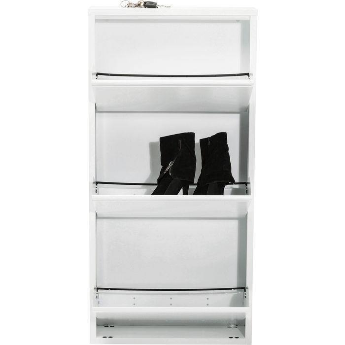 Bedroom Furniture Shoe Containers Shoe Container Caruso 3 White (MO)