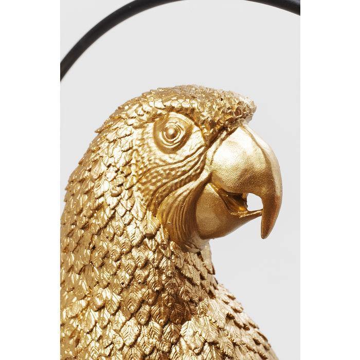 Sculptures Home Decor Deco Object Swinging Parrot Gold