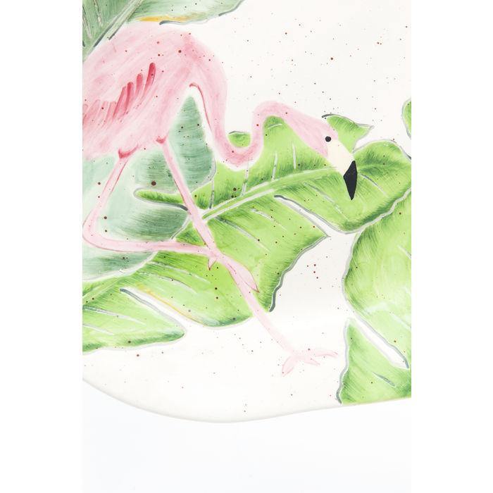 Kitchen Tableware Plate Flamingo Holidays Oval 40cm