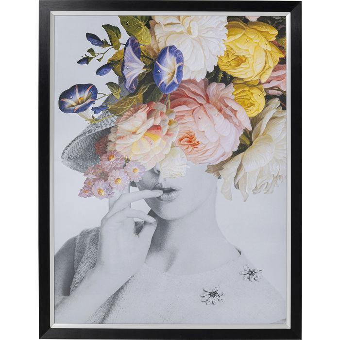 Home Decor Wall Art Picture Frame Flower Lady Pastel 152x117