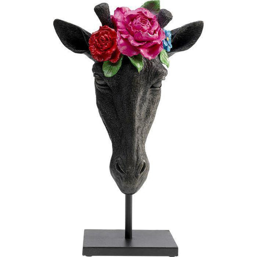 Sculptures Home Decor Deco Object Mask Giraffe Flower