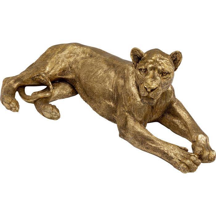 Sculptures Home Decor Deco Object Lion Gold 113cm