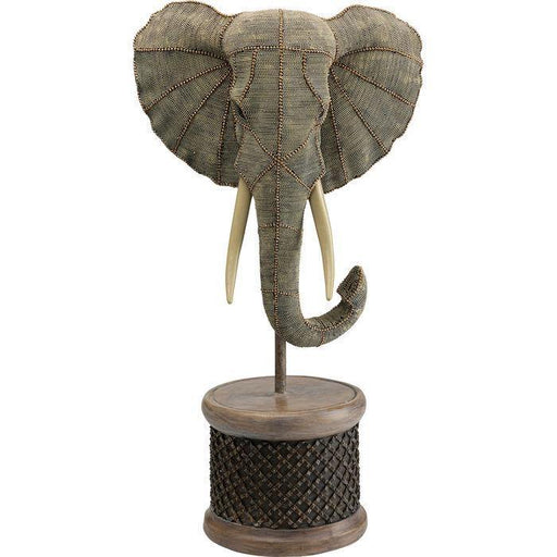 Sculptures Home Decor Deco Object Elephant Head Pearls 76