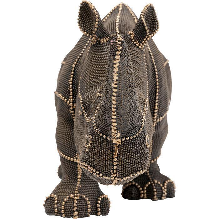 Sculptures Home Decor Deco Object Rhino Rivets Pearls 25