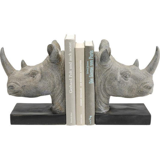 Sculptures Home Decor Bookend  Rhino (2/Set)