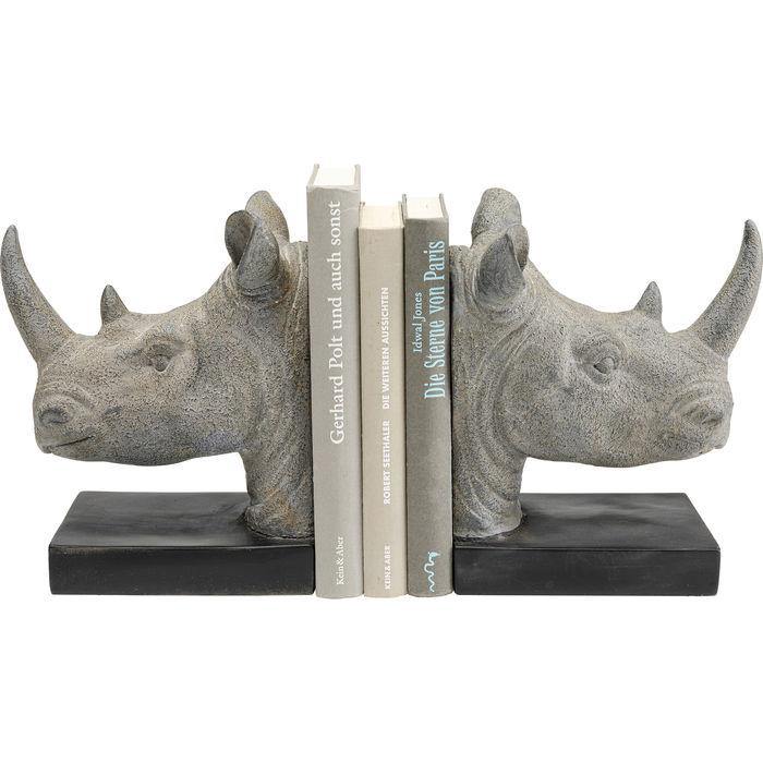 Sculptures Home Decor Bookend  Rhino (2/Set)