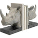 Sculptures Home Decor Bookend  Rhino (2/Set)