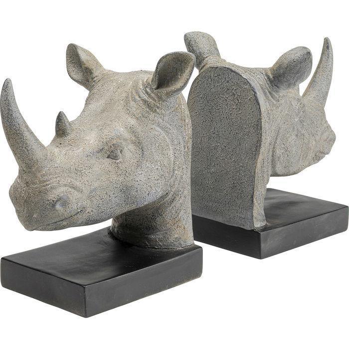 Sculptures Home Decor Bookend  Rhino (2/Set)