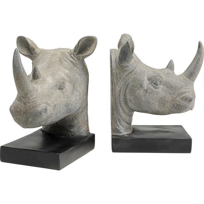 Sculptures Home Decor Bookend  Rhino (2/Set)
