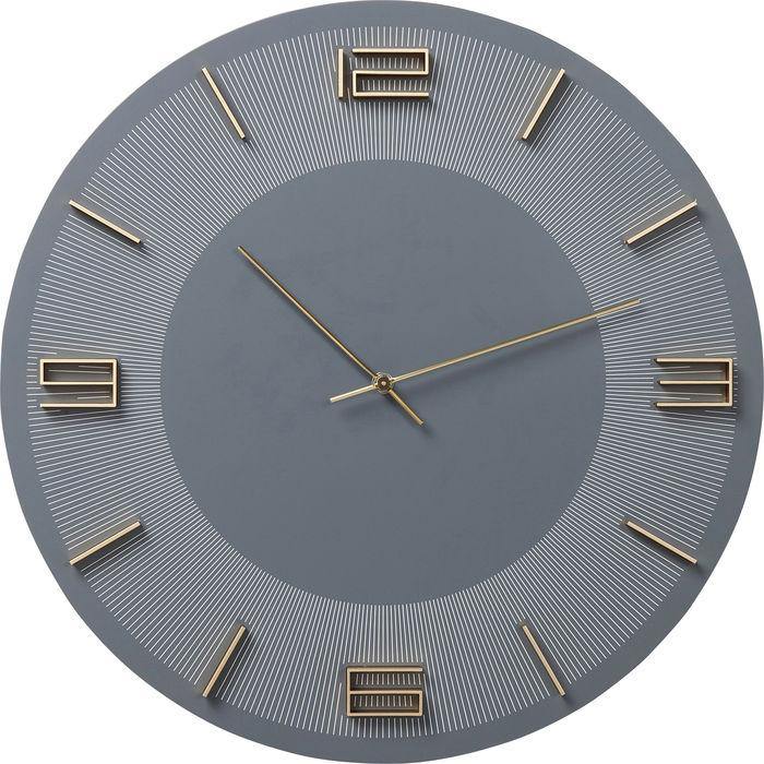 Home Decor Clocks Wall Clock Leonardo Grey/Gold