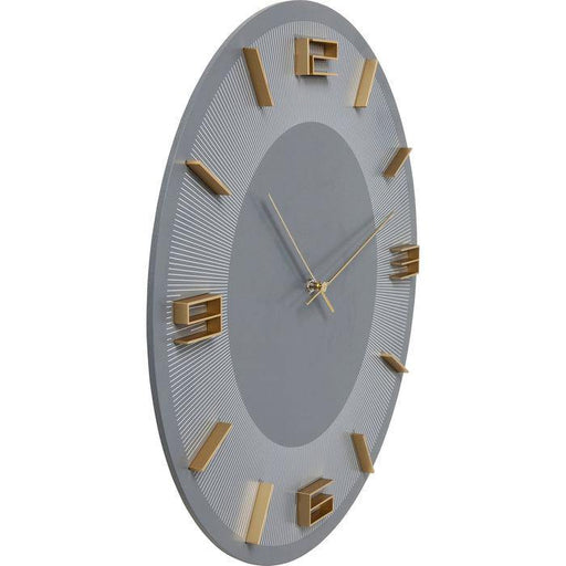 Home Decor Clocks Wall Clock Leonardo Grey/Gold