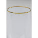 Kitchen Tableware Tumbler Diamond Gold Rim