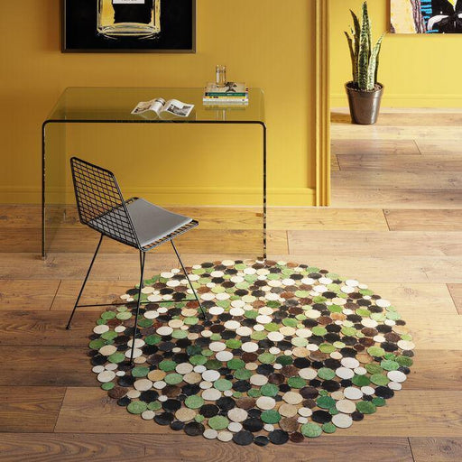 Living Room Furniture Area Rugs Carpet Circle Forest Ø150cm