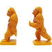 Sculptures Home Decor Bookend Gorilla Orange (2/Set)