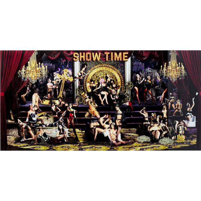 Home Decor Wall Art Picture Glass Showtime 180x90cm
