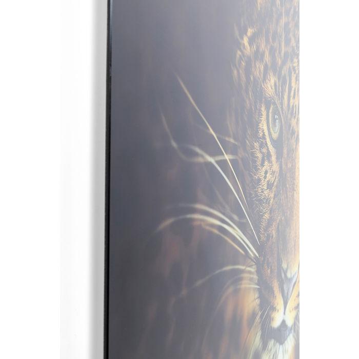 Home Decor Wall Art Picture Glass Leopard Shaka 80x120cm