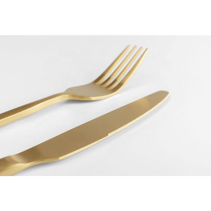 Kitchen Tableware Cutlery Gloria Matt Gold (16-part)
