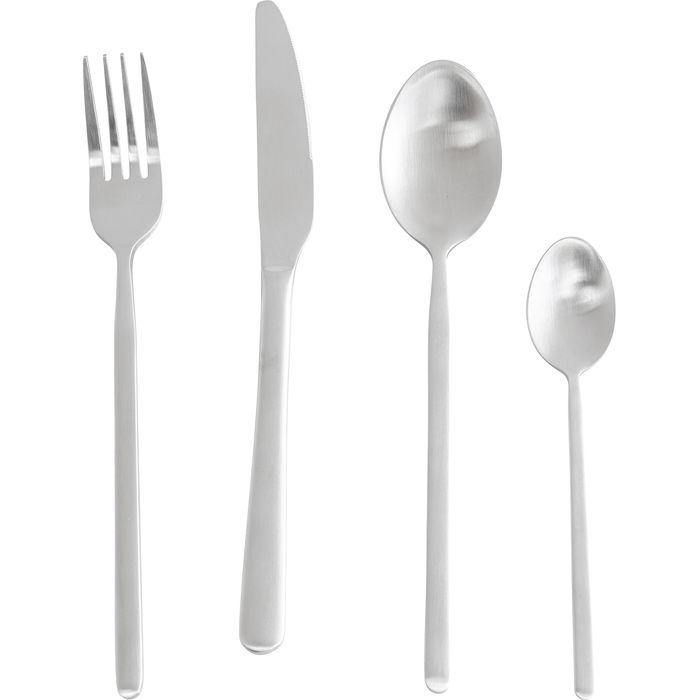 Kitchen Tableware Cutlery Gloria Matt Silver (16-part)