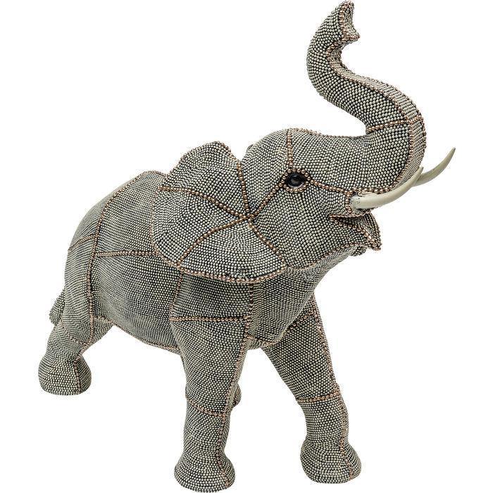 Sculptures Home Decor Deco Object Walking Elephant Pearls Big