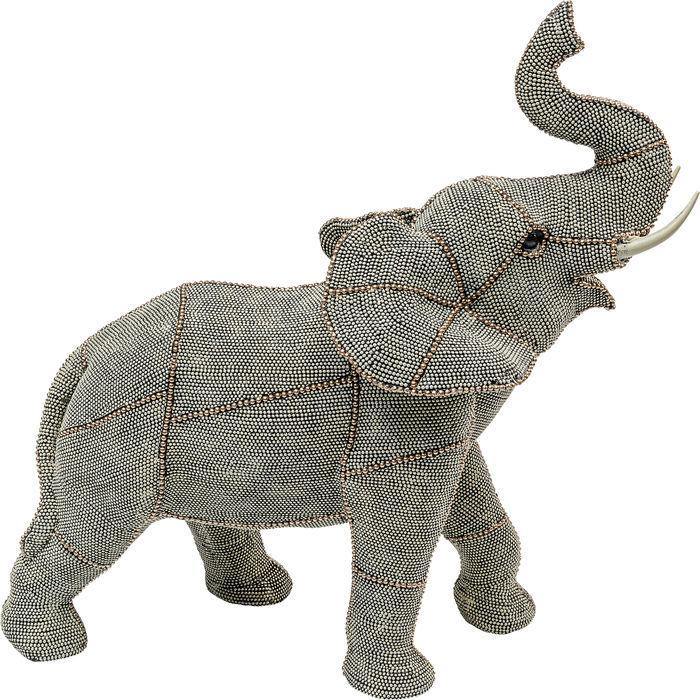 Sculptures Home Decor Deco Object Walking Elephant Pearls Big