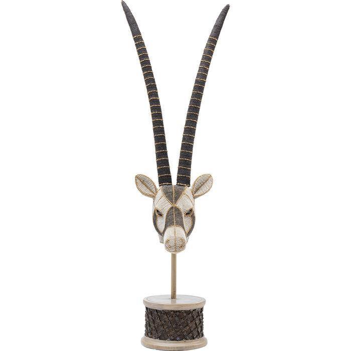 Sculptures Home Decor Deco Object Antelope Head Pearls 79