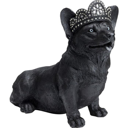 Objects Home Decor Deco Figurine Royal Sitting Corgi Black 44cm