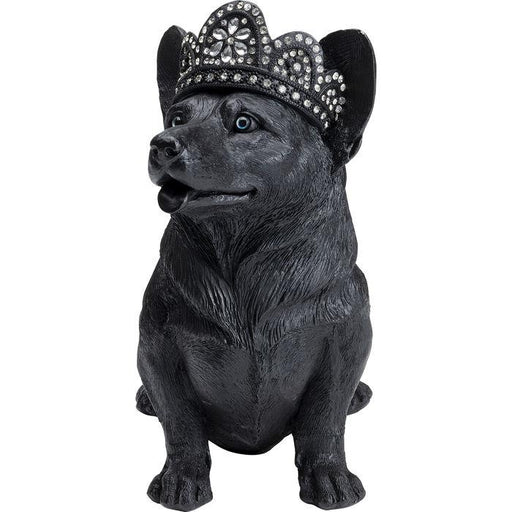 Objects Home Decor Deco Figurine Royal Sitting Corgi Black 44cm