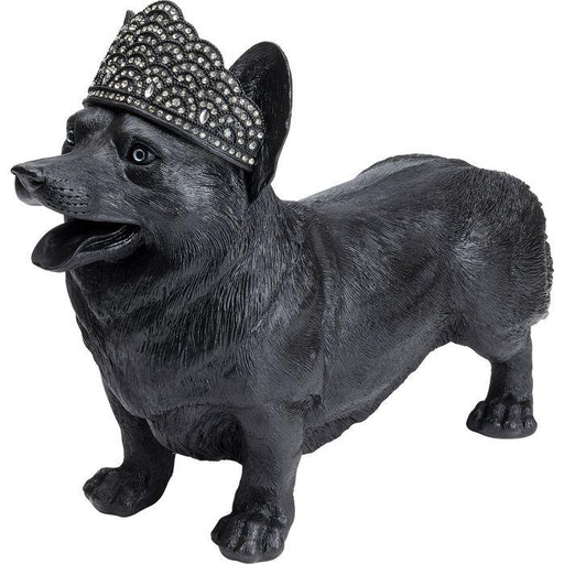 Objects Home Decor Deco Figurine Royal Standing Corgi Black 52cm