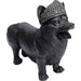 Objects Home Decor Deco Figurine Royal Standing Corgi Black 52cm