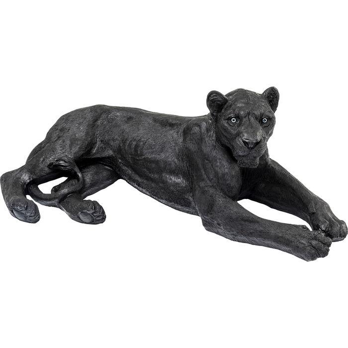 Sculptures Home Decor Deco Figurine Lion Black 113cm