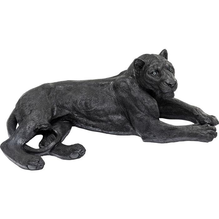 Sculptures Home Decor Deco Figurine Lion Black 113cm