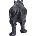 Objects Home Decor Deco Figurine Walking Rhino Black 56cm