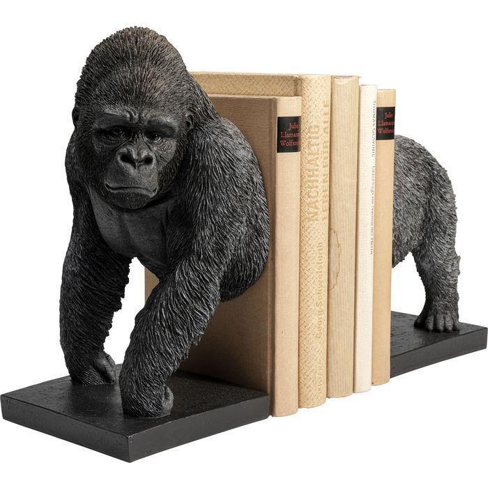 Sculptures Home Decor Bookend Gorilla (2/Set)
